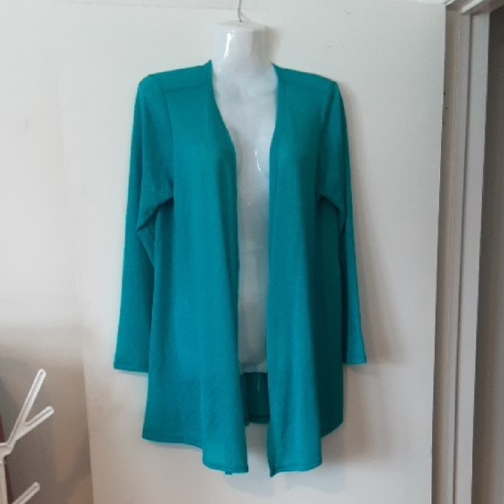 Bright & Light Ocean Blue Open Front Cardigan